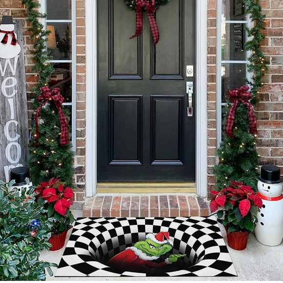 Grinch 3D visual illusion mat nonslip - Picture 6 of 7